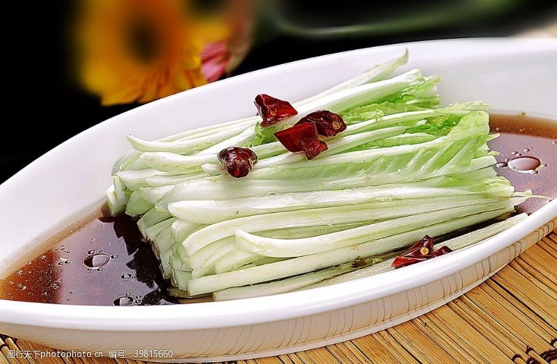 上海白菜冷拼开胃白菜图片