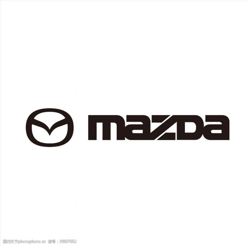 名牌车MAZDA标志矢量图片