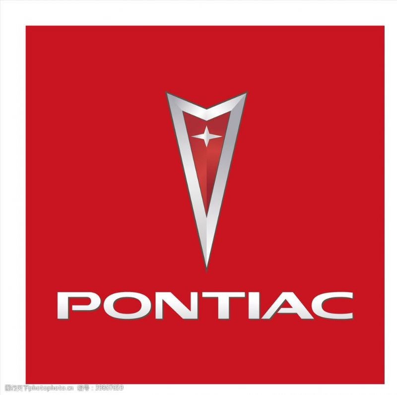 汽车名片PONTIAC标志矢量图片