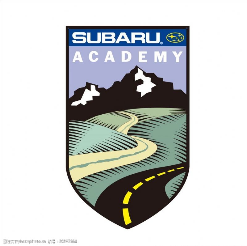 汽车名片SUBARU标志矢量图片