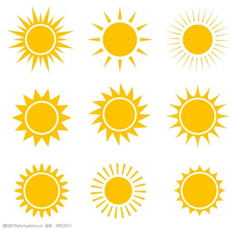排球设计太阳图片