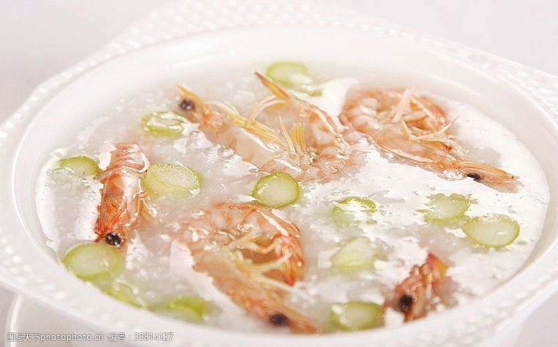 大米粥鲜虾粥图片