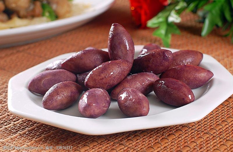 蒸饺小吃养生紫薯图片