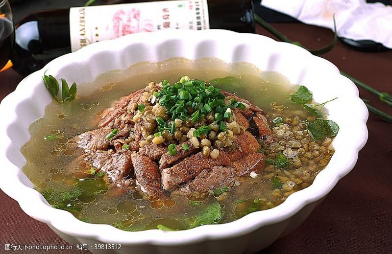 银色名片蒸豆沙海带老鸭汤图片