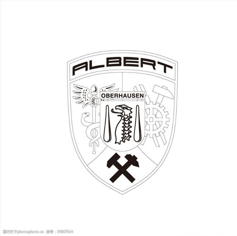 汽车名片ALBERT标志矢量图片