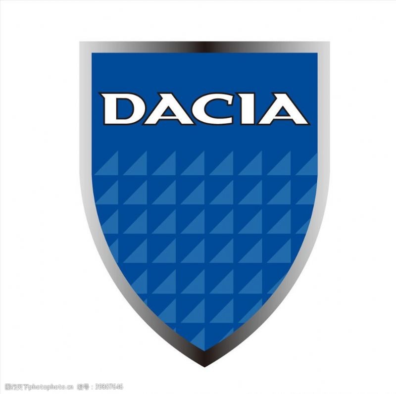 汽车名片DACIA标志矢量图片