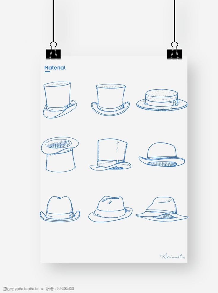 草本图案帽子图片