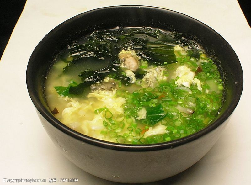 大米粥牡蛎蔬菜海鲜粥图片