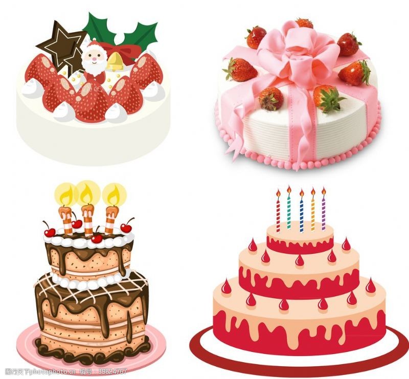 蛋糕折页生日蛋糕图片