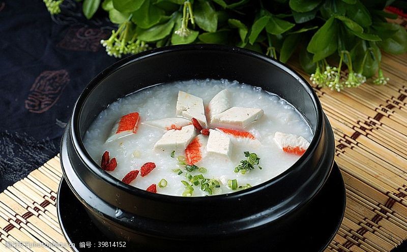 蟹柳豆腐粥图片