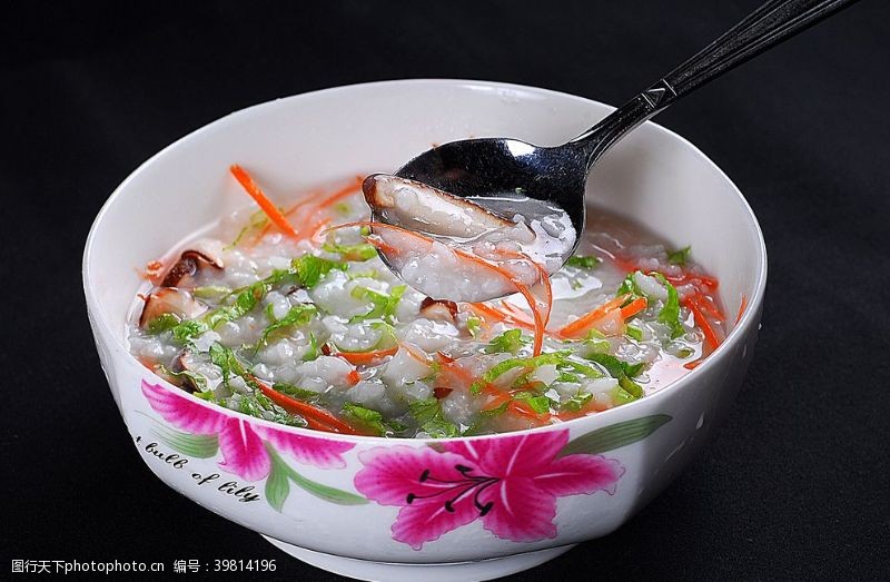 紫米粥粥类蔬菜粥图片