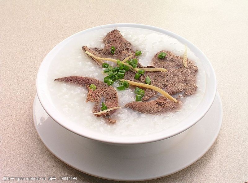 紫米粥猪肝粥图片