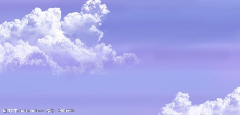 蓝色的边框紫色云图片