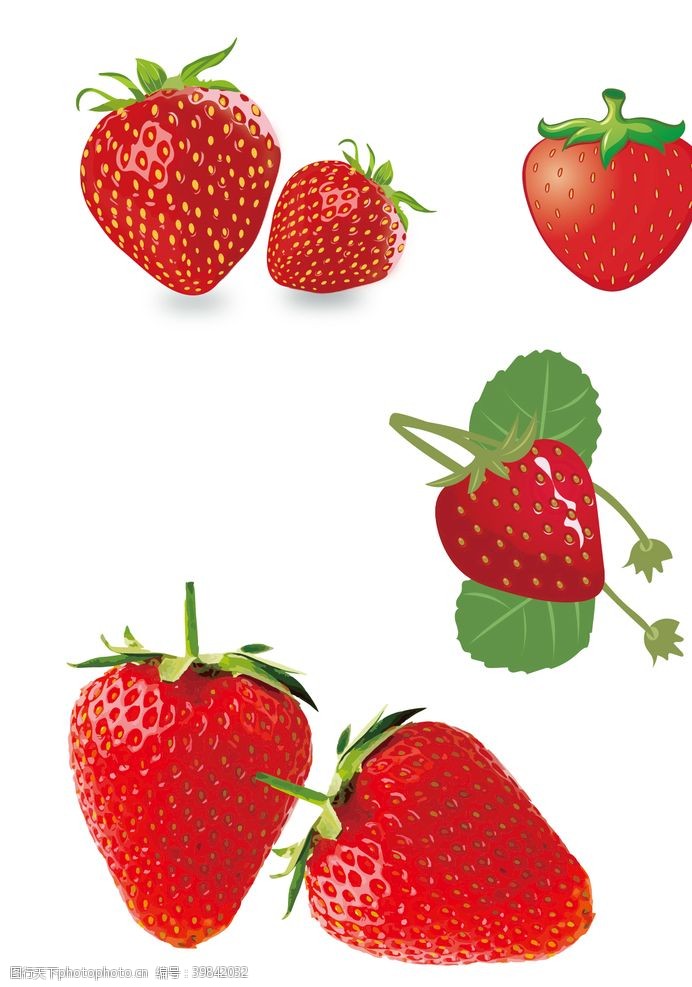 水果卡通草莓手绘图片