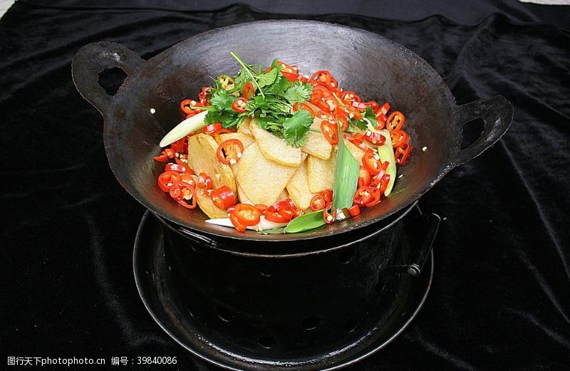 石锅鸡米饭干锅土豆图片