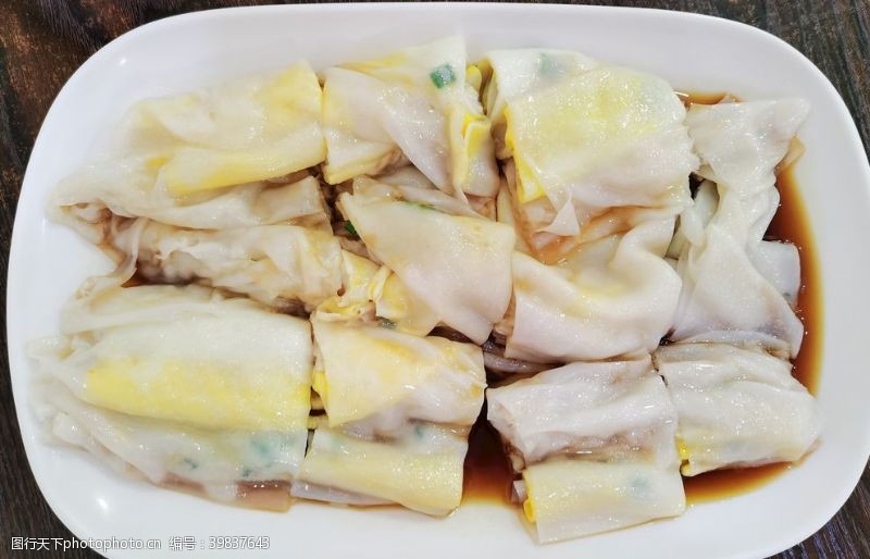 照片广东肠粉早餐摄影素材图片
