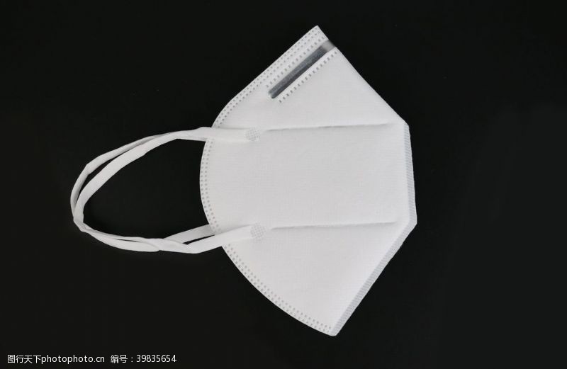 实用素材KN95折叠式口罩实拍图片