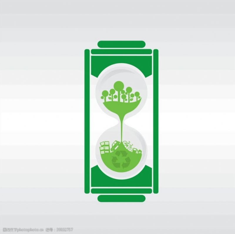 电池能量图绿色环保电池图标图片