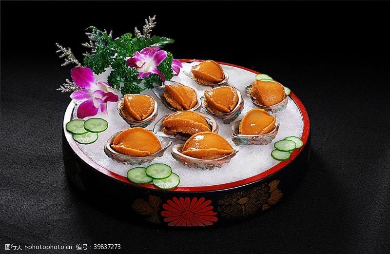 台湾美食拼盘烧腊冰镇台湾鲍图片