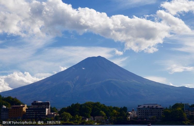 日本樱花日本富士山图片