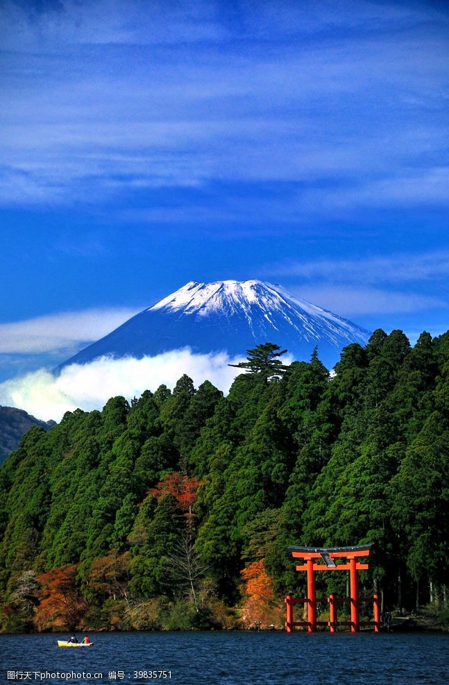 樱花旅游日本富士山图片