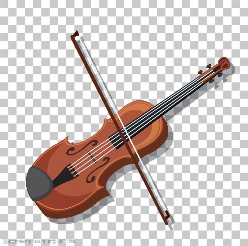 校园文化国学矢量小提琴图片