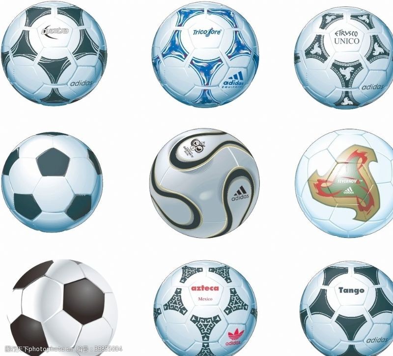 体育素材足球矢量足球图片