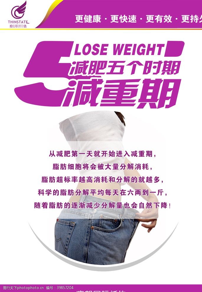 减肥广告瘦邦纤体减肥五个时期减重期图片