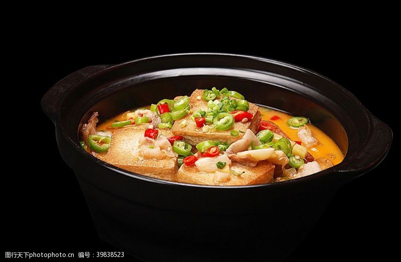 五常大米五花肉炖煎豆腐图片