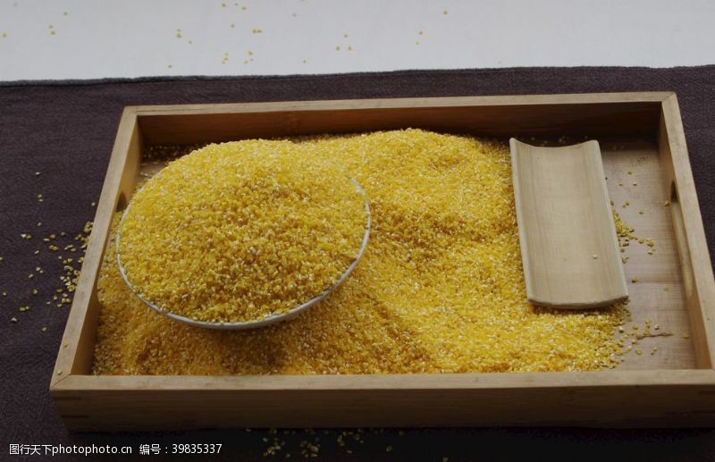 玉米渣摄影玉米糁玉米碎玉米渣图片