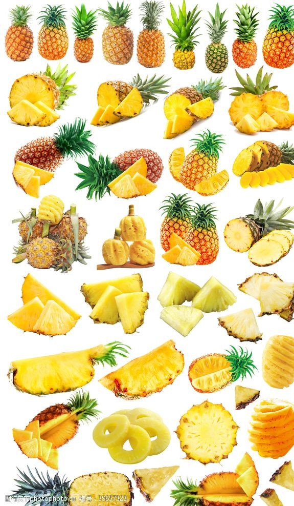 果汁素材菠萝凤梨免抠图汇总图片