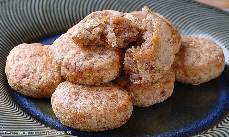 油酥烧饼点心类香芋饼图片