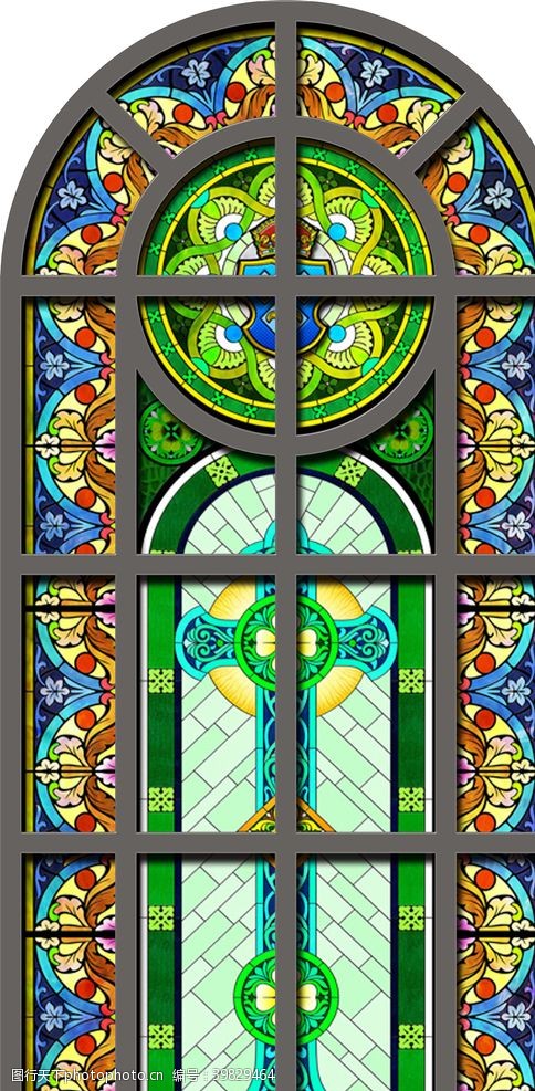 玻璃顶教堂玻璃图案图片