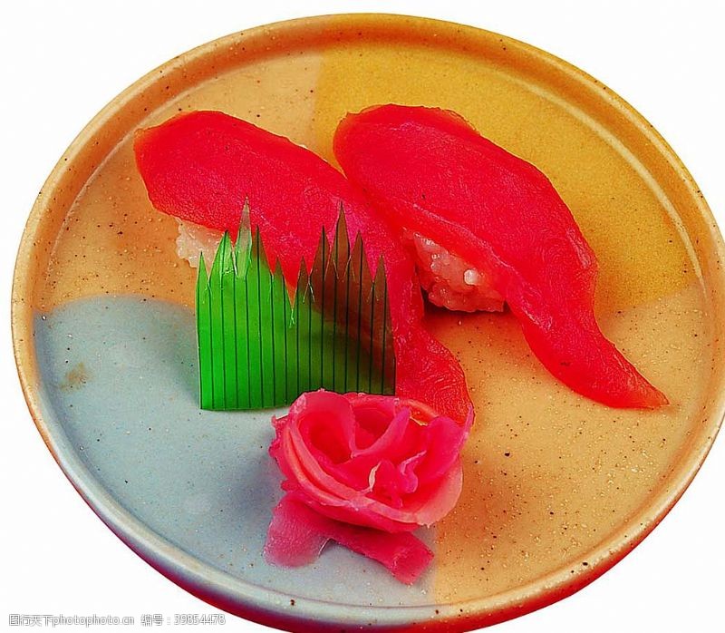 红金鱼金枪鱼握寿司图片