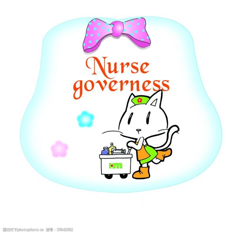 卡通护士猫护士图片