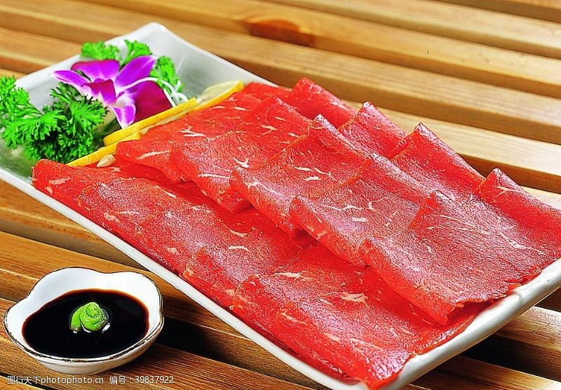 红金鱼牛肉刺身图片