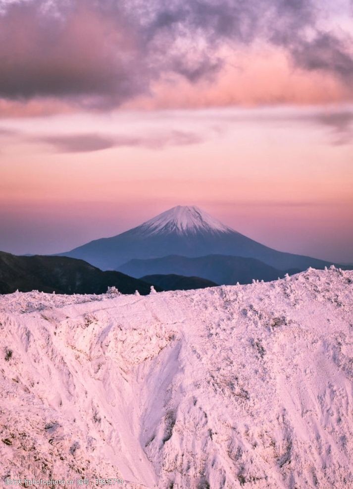 山峦日本富士山图片