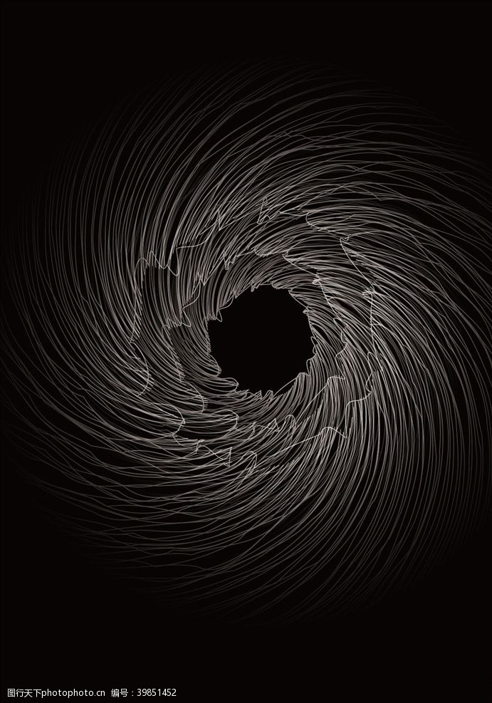 画册设计失量黑洞漩涡线条图片素材