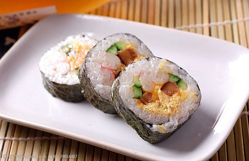 主食类寿司类海苔卷寿司图片