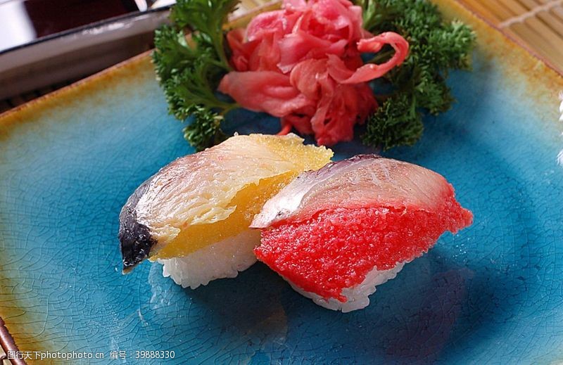 主食类寿司类西零鱼握图片