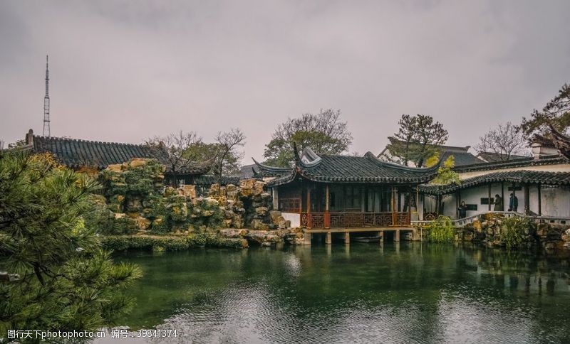 城市风景照片苏州园林图片