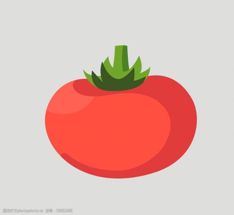 矢量柿子西红柿番茄图片