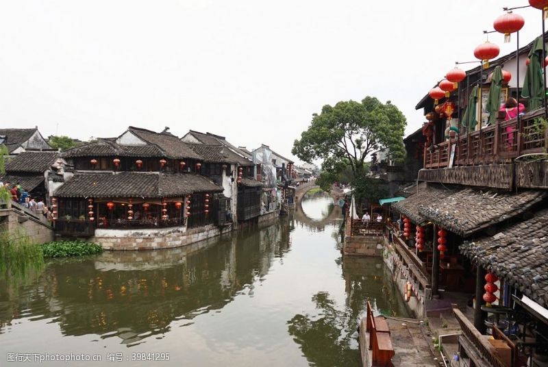 西式水景西塘古镇图片