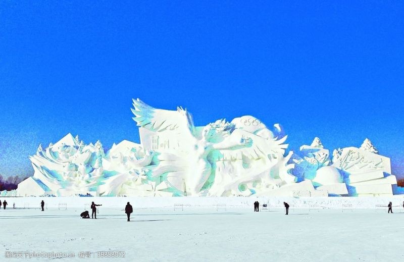 冰雪艺术雪雕图片