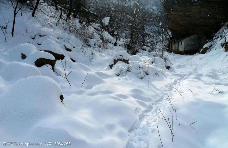 卡通滑雪雪景背景图片