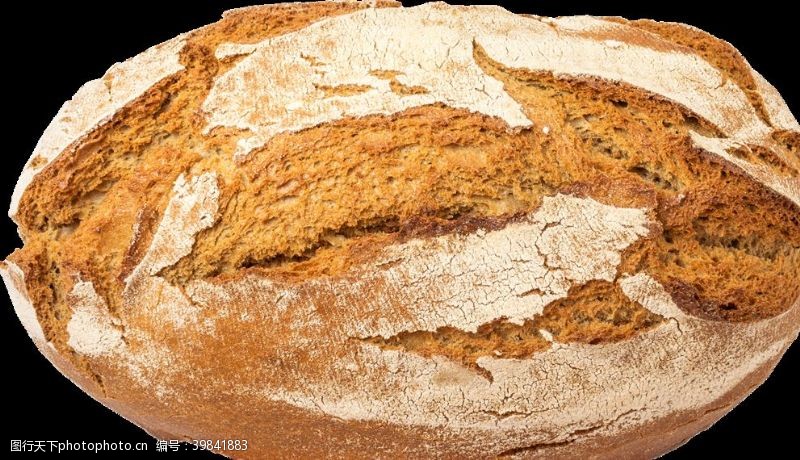 生活百科美食矢量圆形面包图片