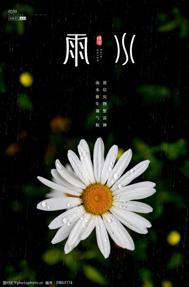 春节微信稿雨水图片