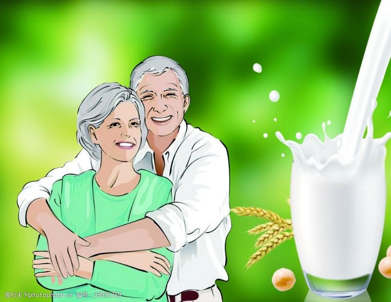 奶粉广告中老年豆奶粉图片