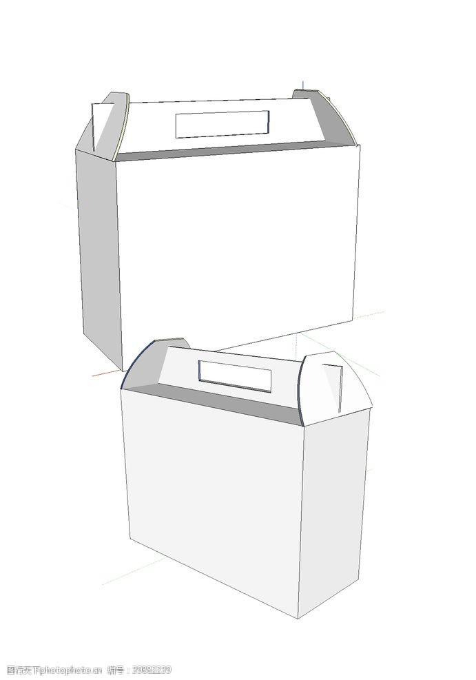 瓦楞纸箱设计白盒子图片