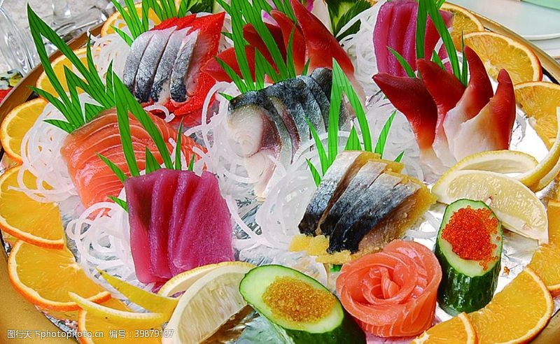 三文鱼北海道刺身拼盘图片